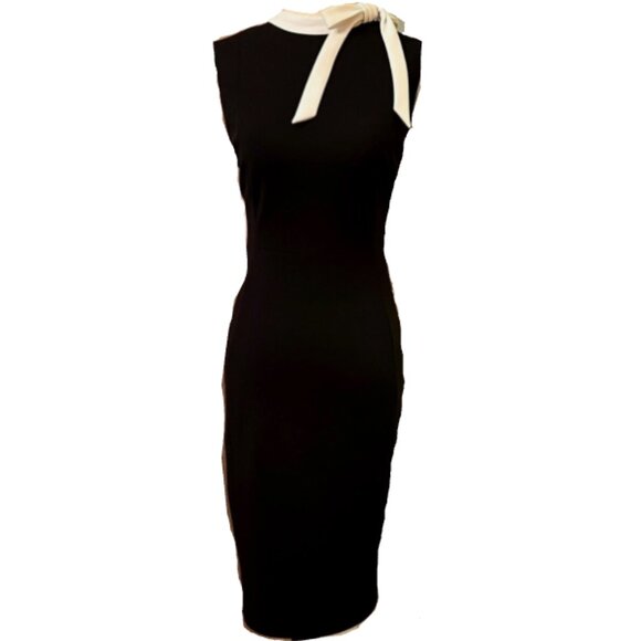 Brand New Calvin Klein Bow Tie- Neck Sheath Dress - Picture 4 of 4